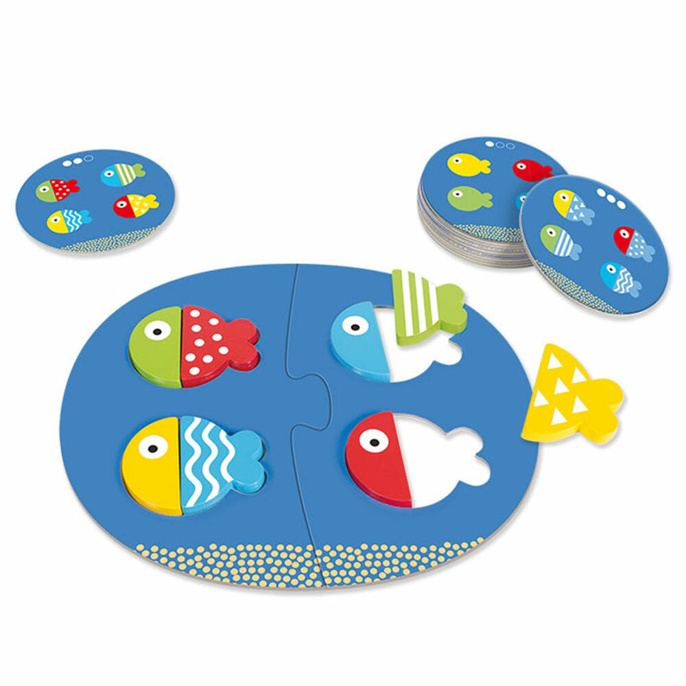 Jumbo Games GOULA Fish Match &amp; Mix, Educational Game, Children's Toys, Wooden Toys, Children's Toys, 53476