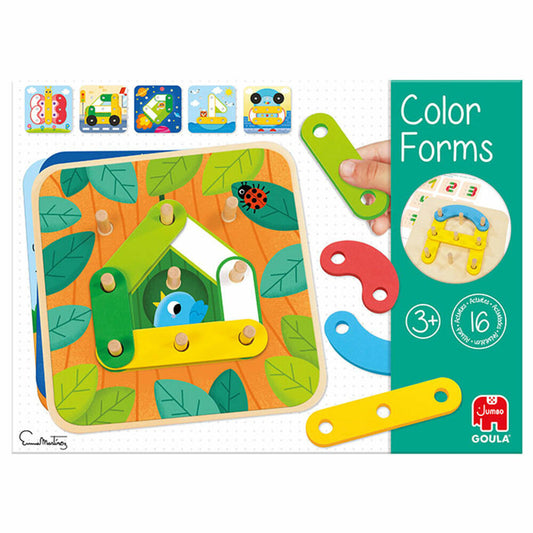 Jumbo Games GOULA Color Shapes, Wooden Toys, Motor Skills Toys, Educational Games, Children's Toys, 53474