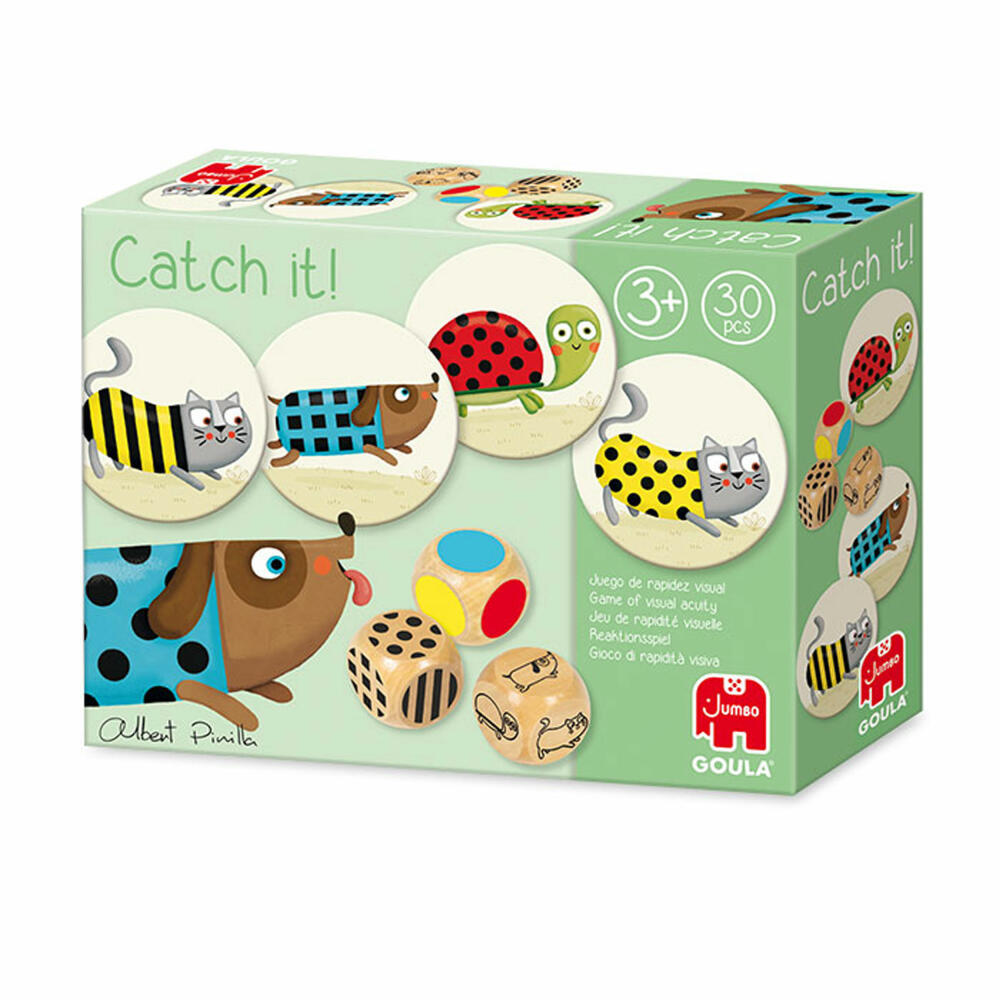 Jumbo Games GOULA Catch it!, children's game, educational game, reaction game, combination game, children's game, 53446