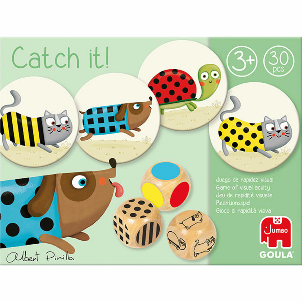 Jumbo Games GOULA Catch it!, children's game, educational game, reaction game, combination game, children's game, 53446
