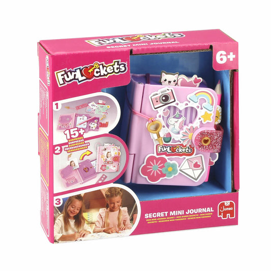 Jumbo Spiele Funlockets Geheimes Mini-Tagebuch, mit Schloss, Notizbuch, Kinder, ab 6 Jahren, S22250FR1