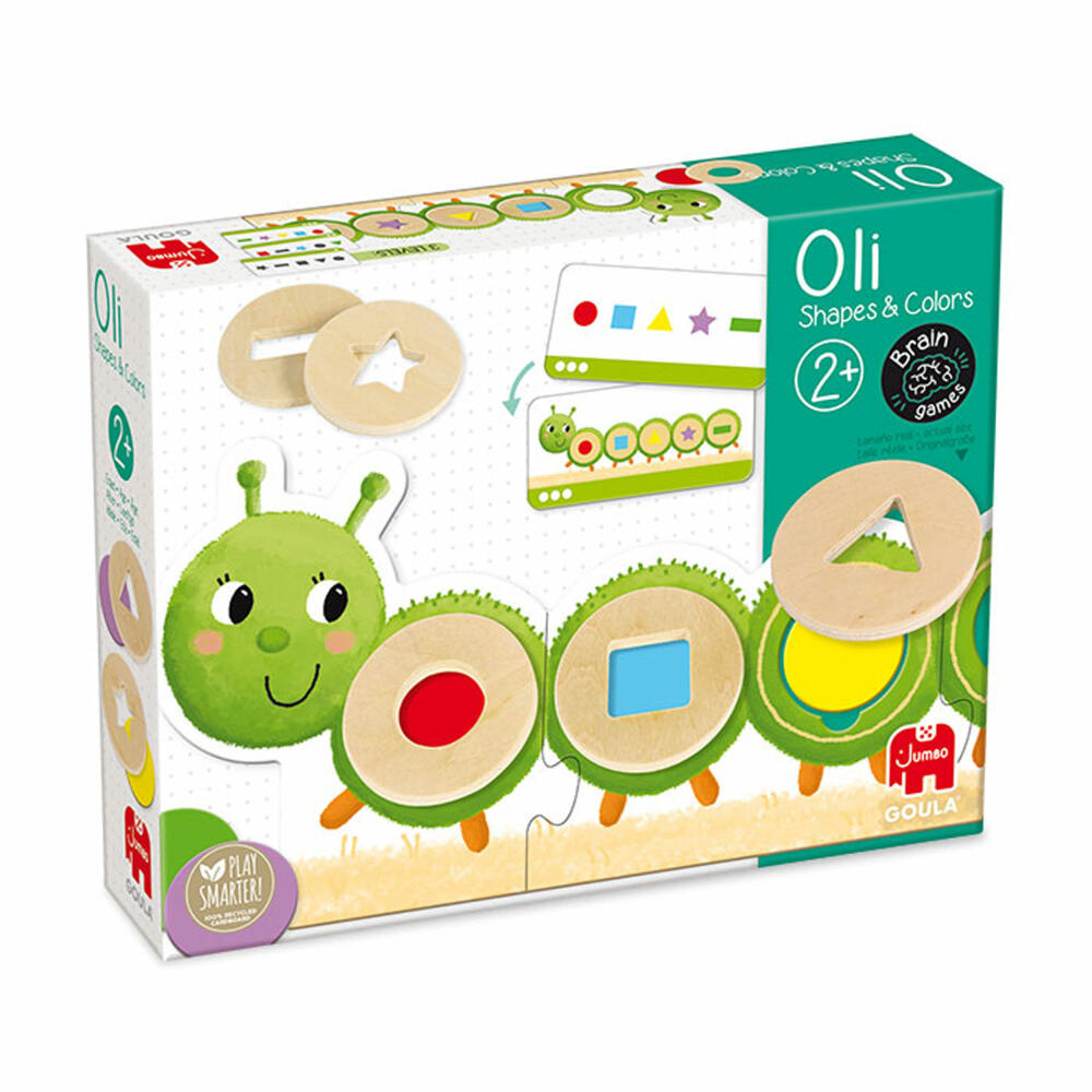 Jumbo Games GOULA Caterpillar, Learning Colors and Shapes, Educational Game, Children's Game, Children's Toy, 53477