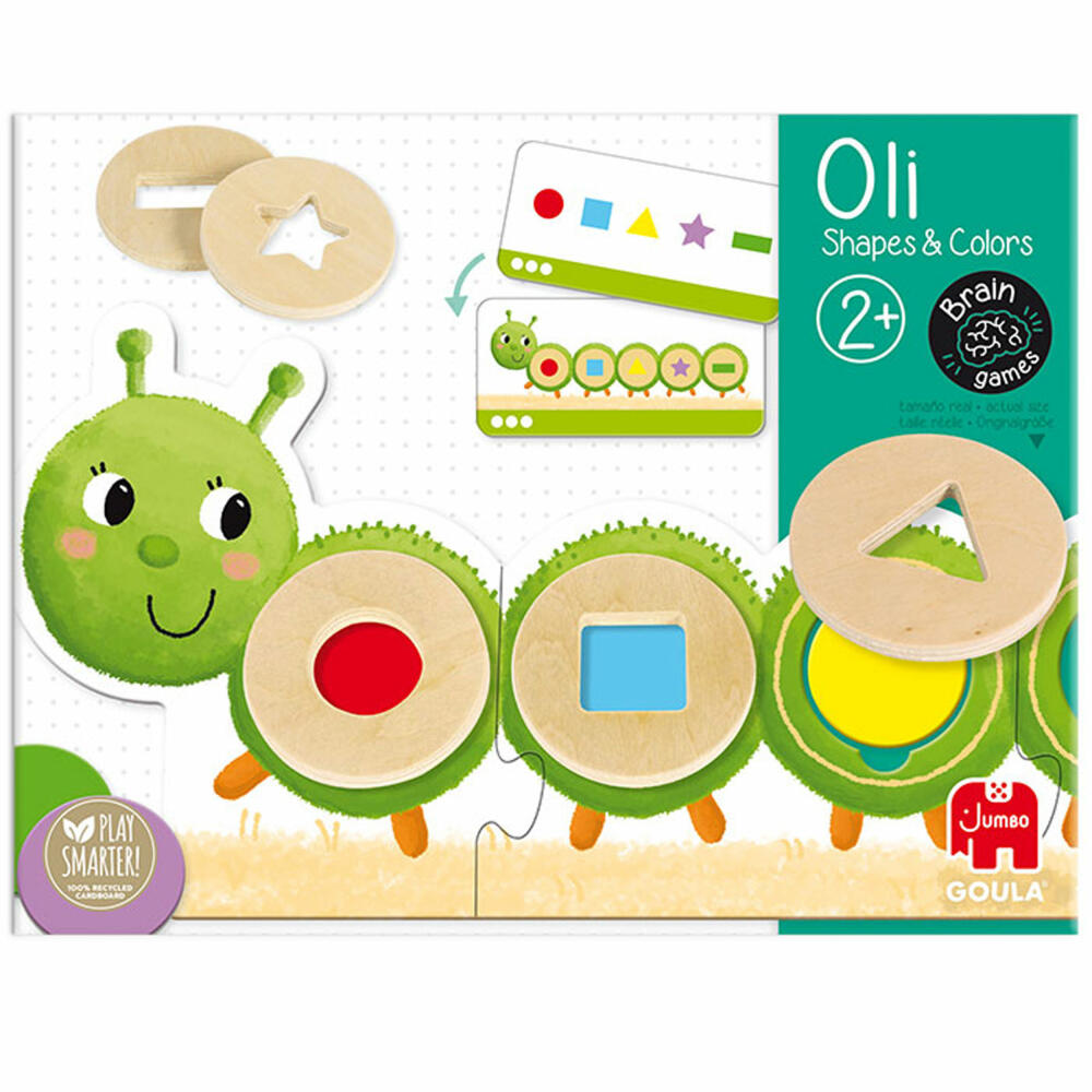Jumbo Games GOULA Caterpillar, Learning Colors and Shapes, Educational Game, Children's Game, Children's Toy, 53477