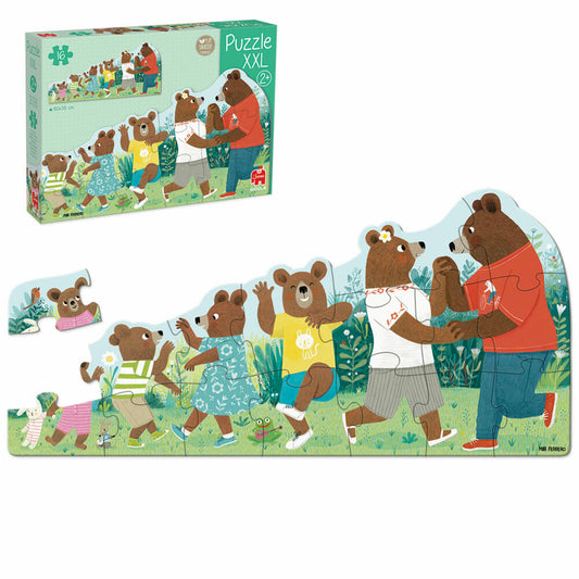 Jumbo Spiele GOULA XXL-Puzzle Bärenfamilie, Kinderpuzzle, Legespiel, Kinder, 16 Teile, 55266