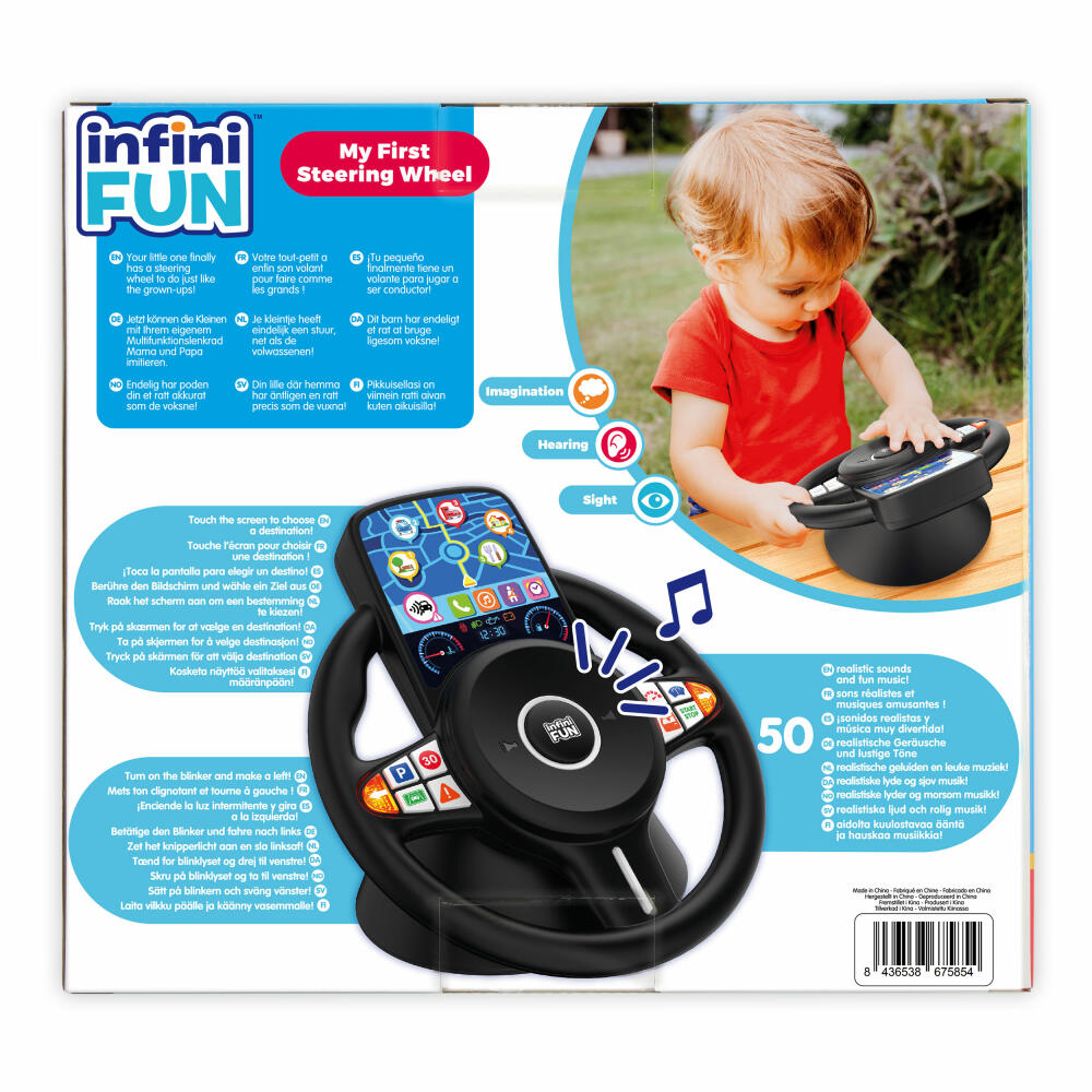Jumbo Spiele My first Steering Wheel, Lenkrad, Kinderspielzeug, Kinder Spielzeug, ab 18 Monaten, I21501GI1