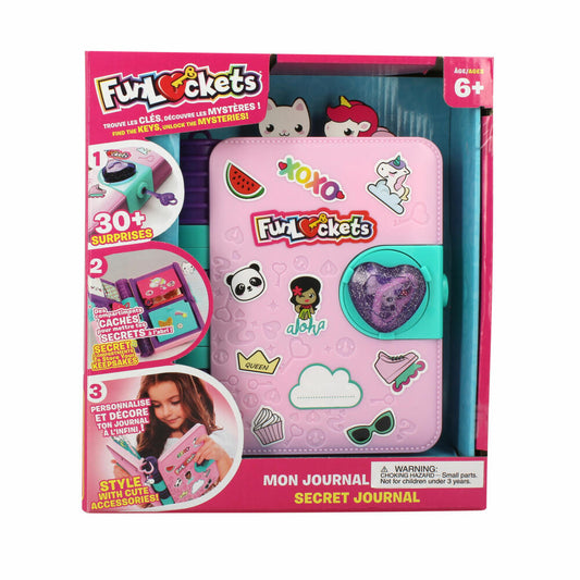 Jumbo Spiele KD Funlockets Secret Journal, Tagebuch, Abschließbar, Kinder, Spielzeug, ab 6 Jahren, S20220FR1