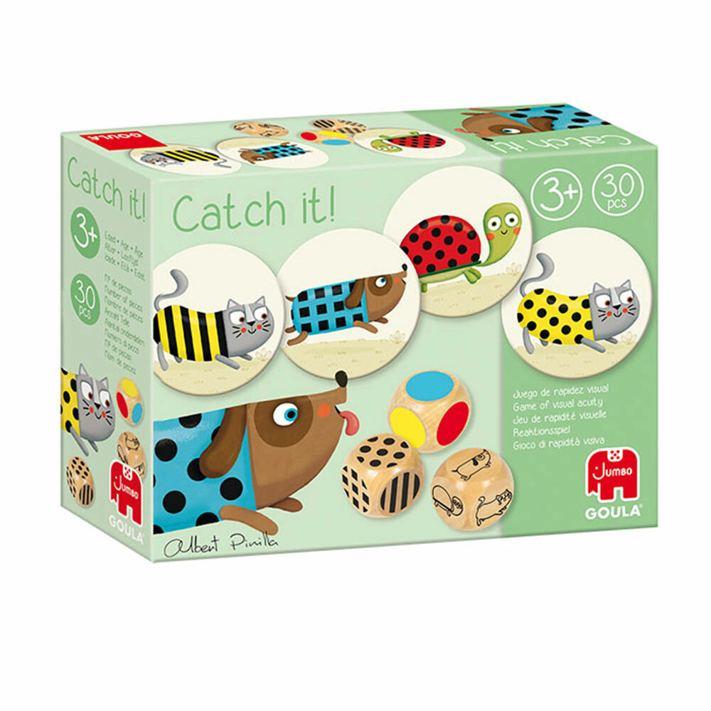 Jumbo Games GOULA Catch it!, children's game, educational game, reaction game, combination game, children's game, 53446