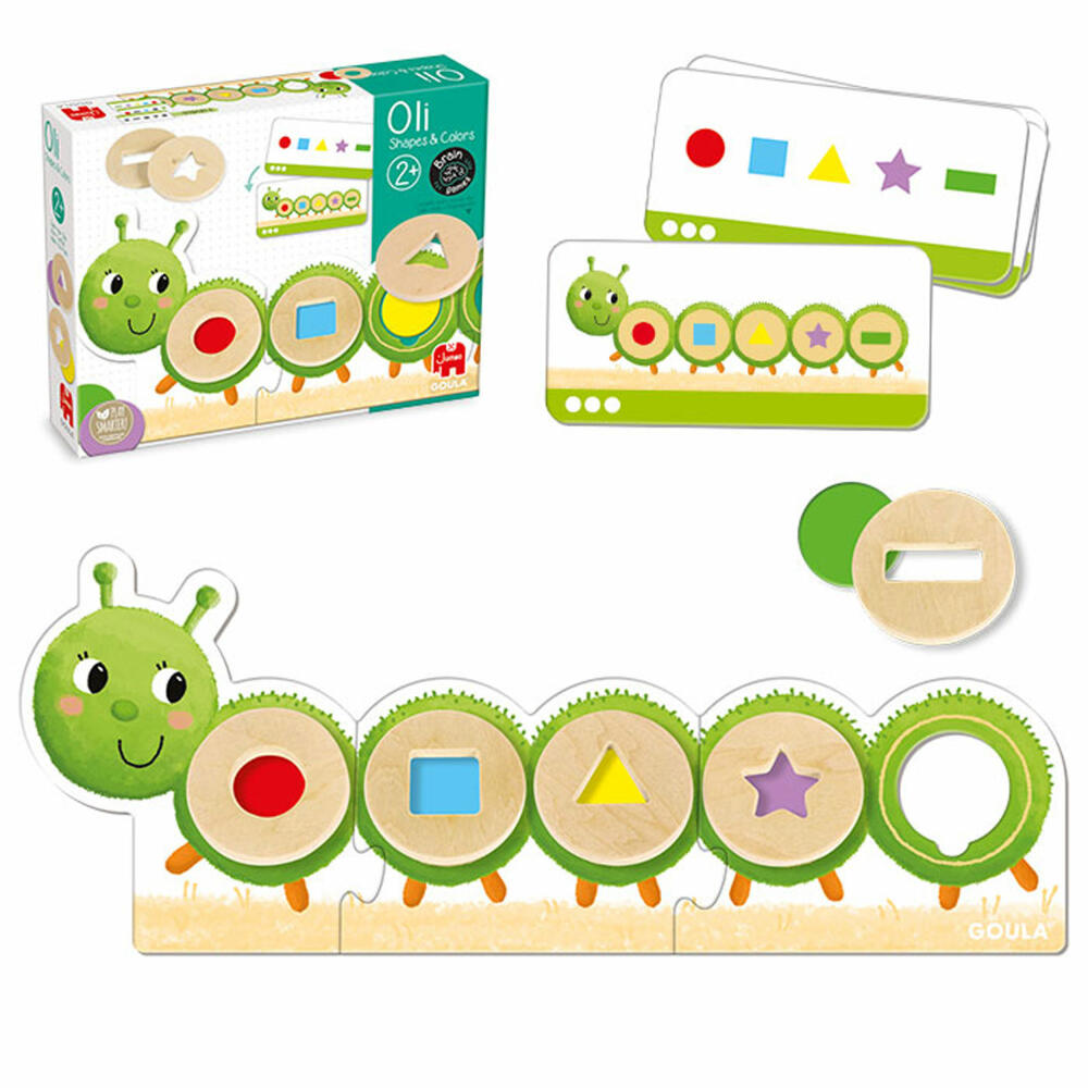 Jumbo Games GOULA Caterpillar, Learning Colors and Shapes, Educational Game, Children's Game, Children's Toy, 53477