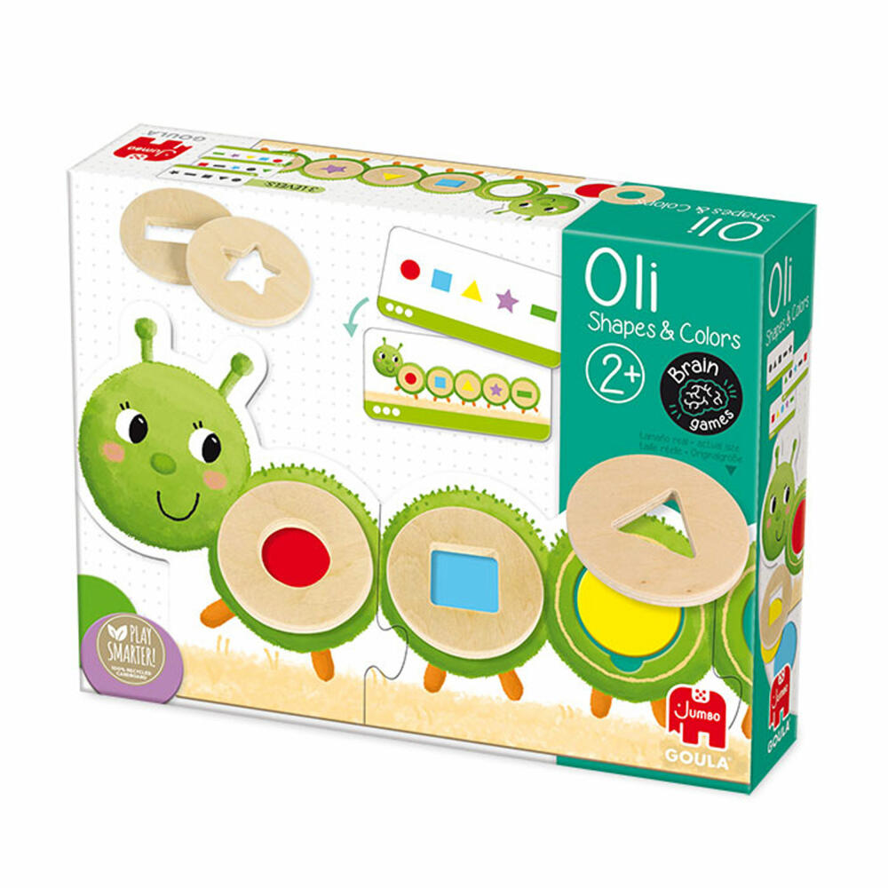Jumbo Games GOULA Caterpillar, Learning Colors and Shapes, Educational Game, Children's Game, Children's Toy, 53477