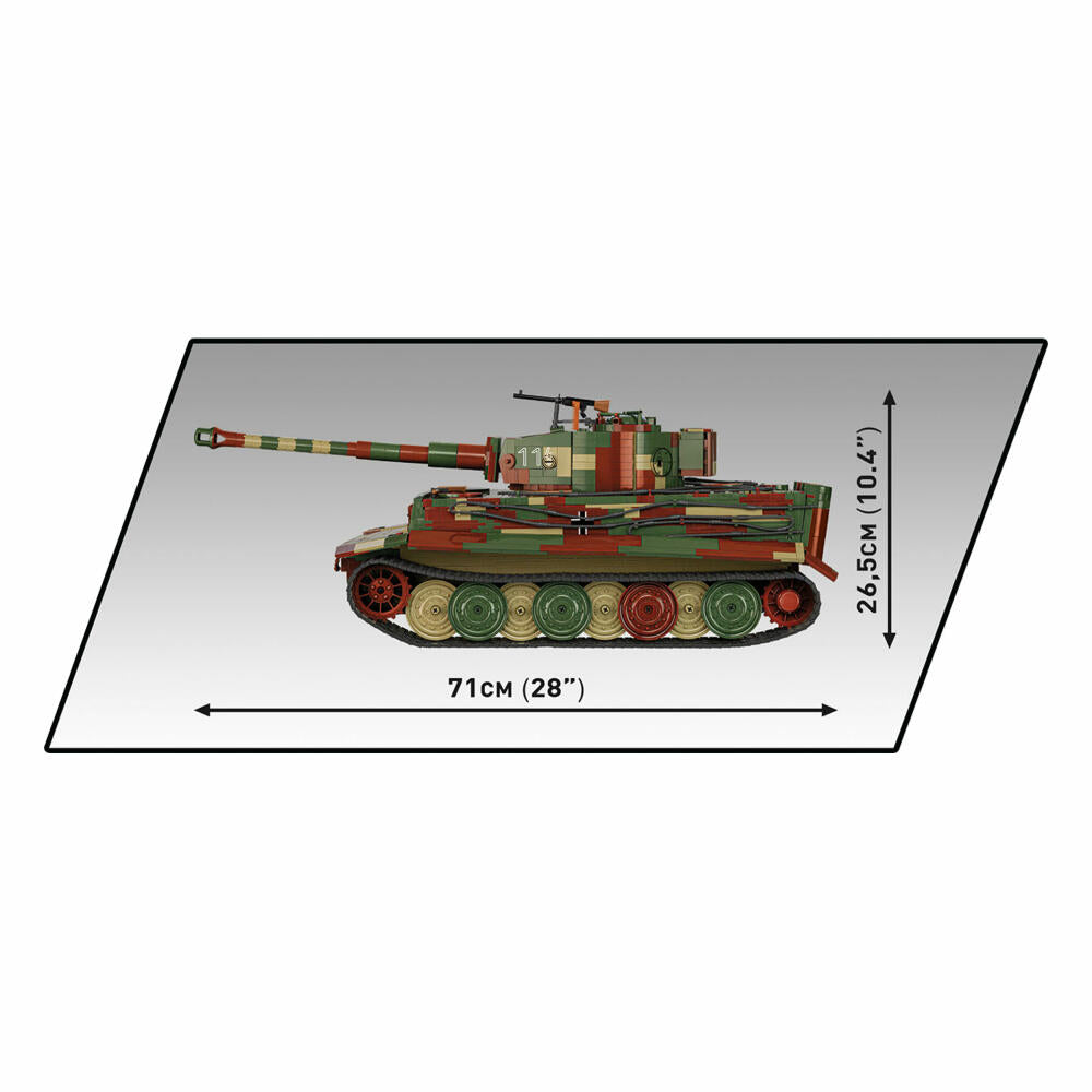 COBI Klemmbausteinset Pz.Kpfw. VI Tiger 2 in 1 Executive Edition, WW2 Panzer VI, 8000 Teile, 2807