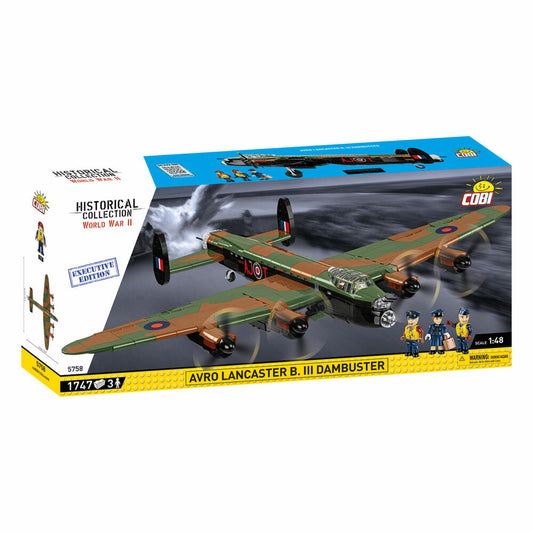 COBI Klemmbausteinset Avro Lancaster Dambusters Executive Edition, WW2 Flugzeug, 1795 Teile, 5758