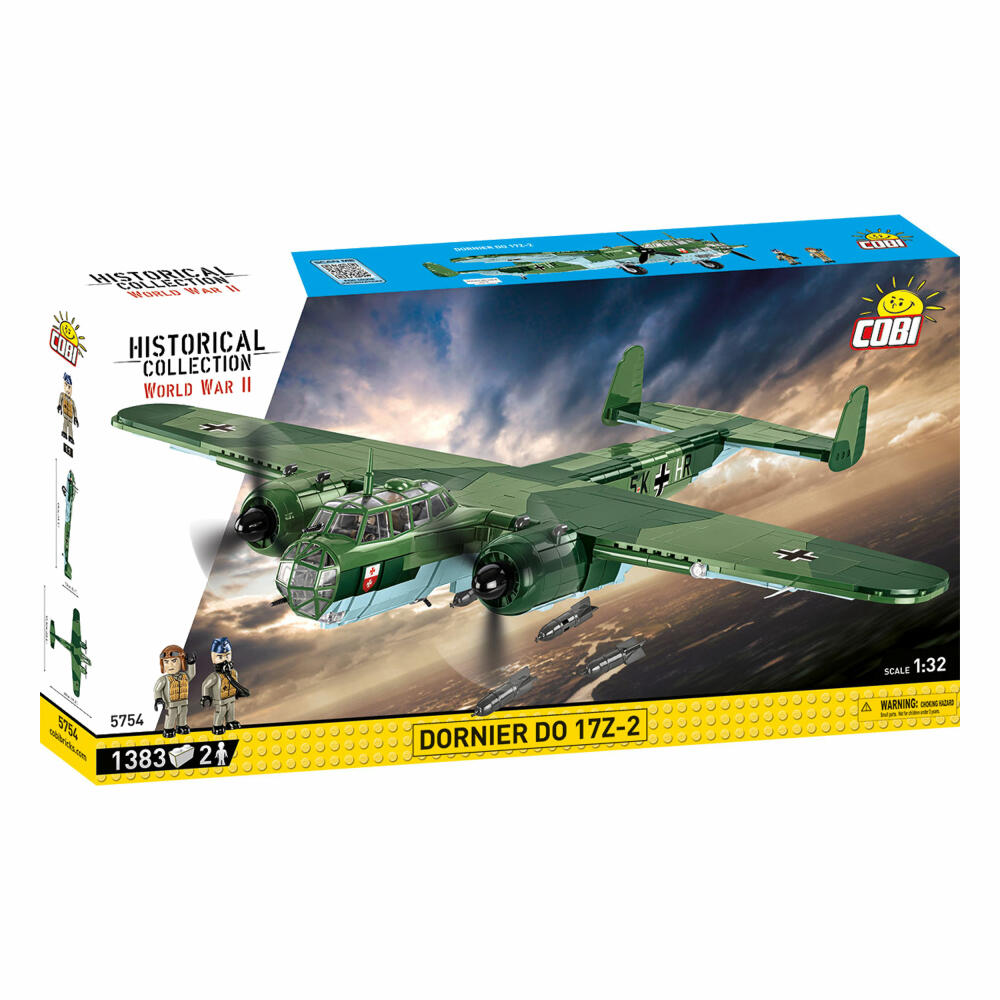 COBI Klemmbausteinset Dornier Do 17 Z-2, WW2 Flugzeug, 1383 Teile, 5754