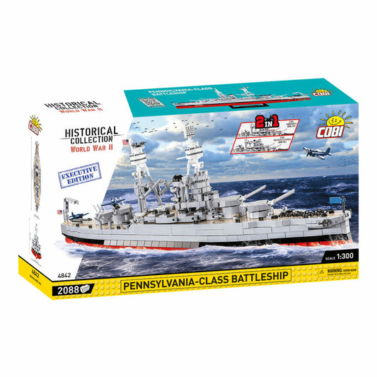 COBI Klemmbausteinset Pennsylvania Class Battleship 2 in 1 Arizona / Pennsylvania Executive Edition, 2088 Teile, 4842