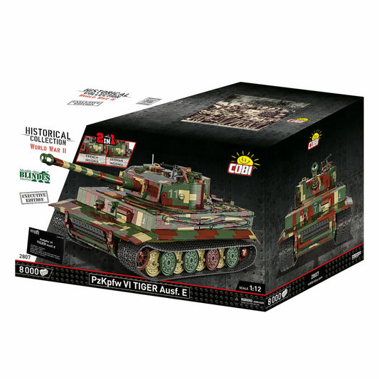 COBI Klemmbausteinset Pz.Kpfw. VI Tiger 2 in 1 Executive Edition, WW2 Panzer VI, 8000 Teile, 2807
