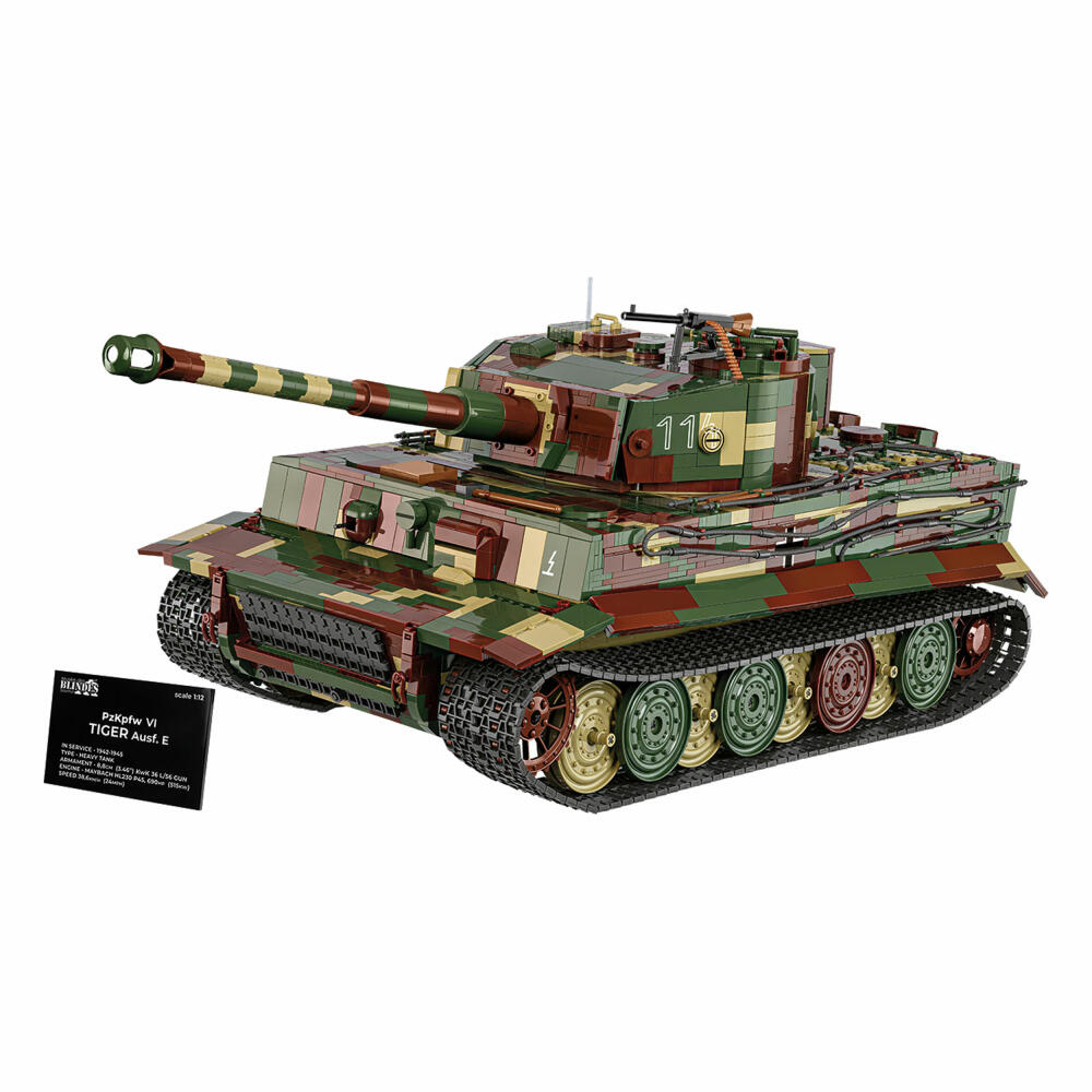 COBI Klemmbausteinset Pz.Kpfw. VI Tiger 2 in 1 Executive Edition, WW2 Panzer VI, 8000 Teile, 2807