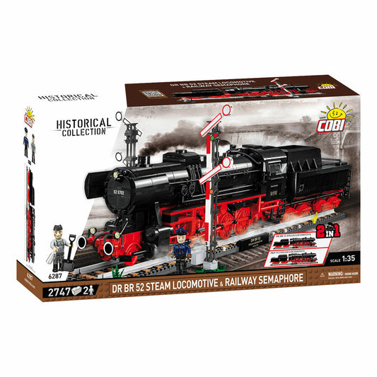 COBI Klemmbausteinset DRB Class 52 Dampflokomotive & Weiche, 2745 Teile, 6287