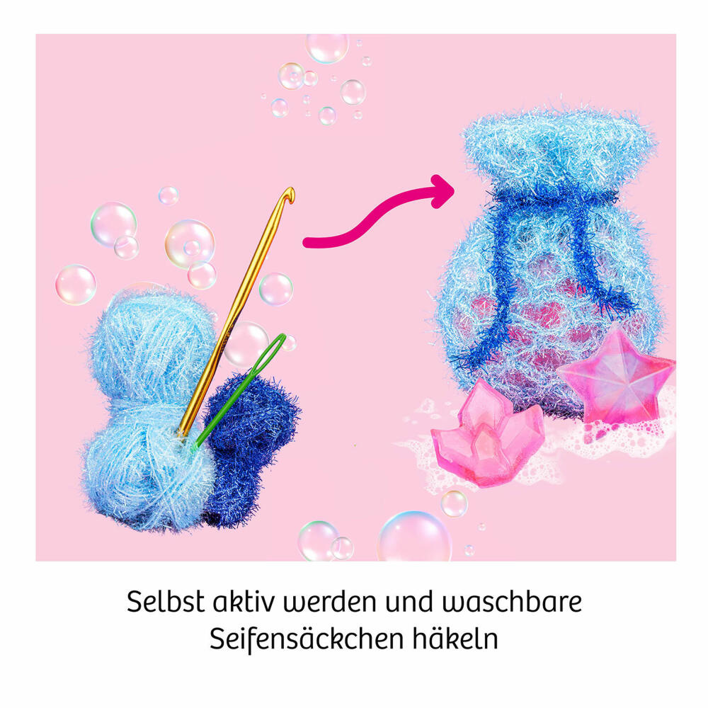 KOSMOS Dusch-Accessoires, Experimentierkasten, Seife, Schwamm, DIY, ab 8 Jahren, 671600