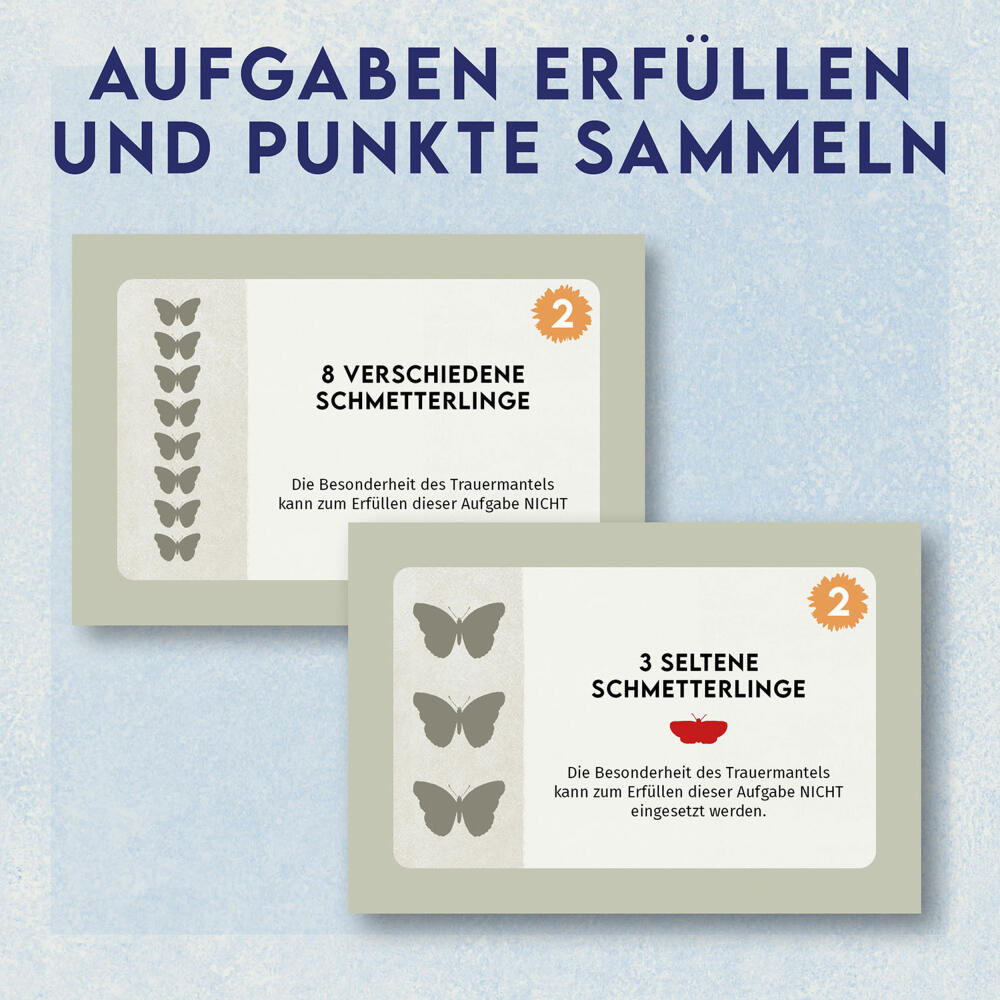 KOSMOS Blütenreich Ein Garten voller Schmetterlinge, Familienspiel, Kartenspiel, ab 10 Jahren, 684907