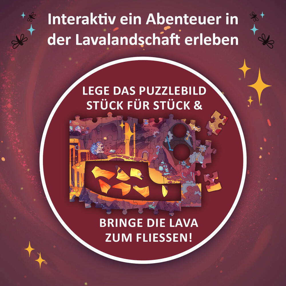 KOSMOS Adventure Puzzle In den Tiefen des Vulkans, Point & Click-Spiel, Abenteuerspiel, ab 8 Jahren, 684853