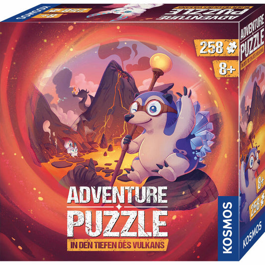 KOSMOS Adventure Puzzle In den Tiefen des Vulkans, Point & Click-Spiel, Abenteuerspiel, ab 8 Jahren, 684853