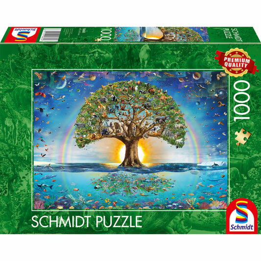 Schmidt Spiele Die Magie des Lebensbaums, Puzzle, Erwachsenenpuzzle, Standard, 1000 Teile, 58865