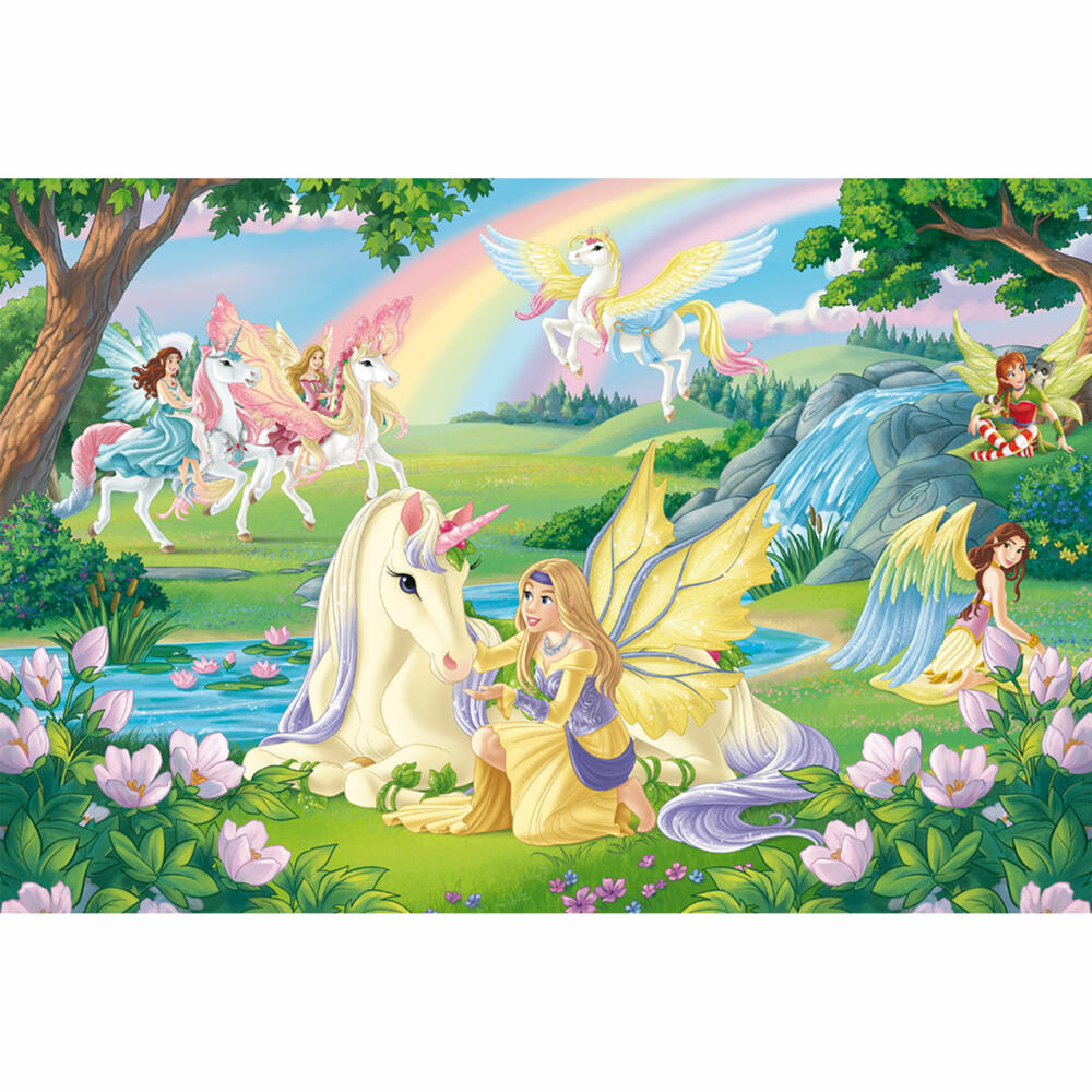 Schmidt Spiele Bayala Magische Einhörner, Puzzle, Kinderpuzzle, 100 Teile, mit Add-on, ab 6 Jahren, 56563