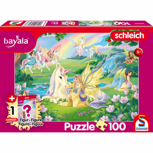 Schmidt Spiele Bayala Magische Einhörner, Puzzle, Kinderpuzzle, 100 Teile, mit Add-on, ab 6 Jahren, 56563