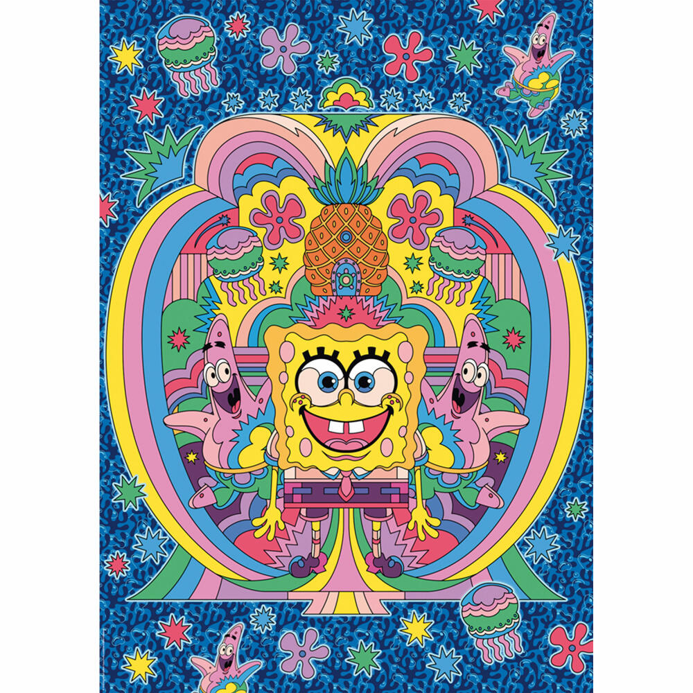 Schmidt Spiele SpongeBob Hommage an SpongeBob, Paramount, Puzzle, Erwachsenenpuzzle, 1000 Teile, 58588