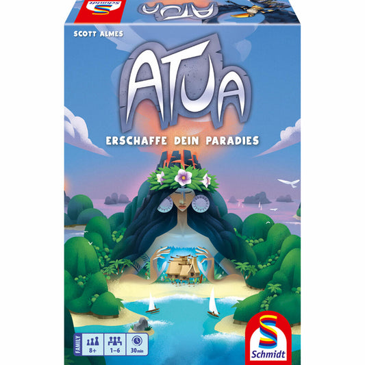 Schmidt Spiele Atua, Familienspiel, Legespiel, Kartenspiel, ab 8 Jahren, 49472