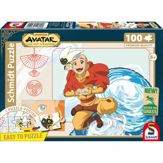 Schmidt Spiele Avatar Im Feuertempel, Puzzle, Kinderpuzzle, 100 Teile, ab 6 Jahren, 56554