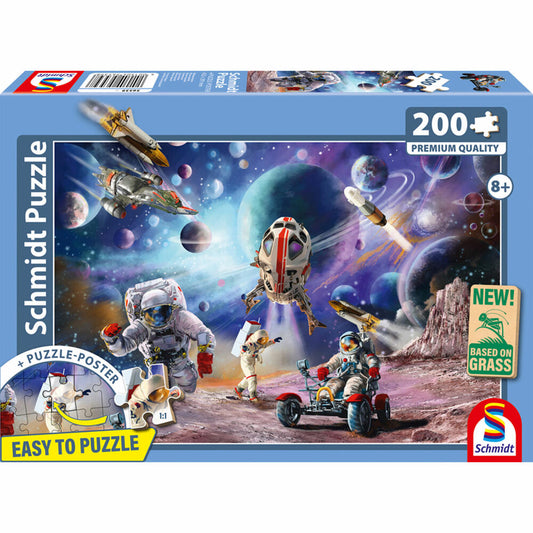 Schmidt Spiele Weltraummission, Puzzle, Kinderpuzzle, 200 Teile, ab 8 Jahren, 56539