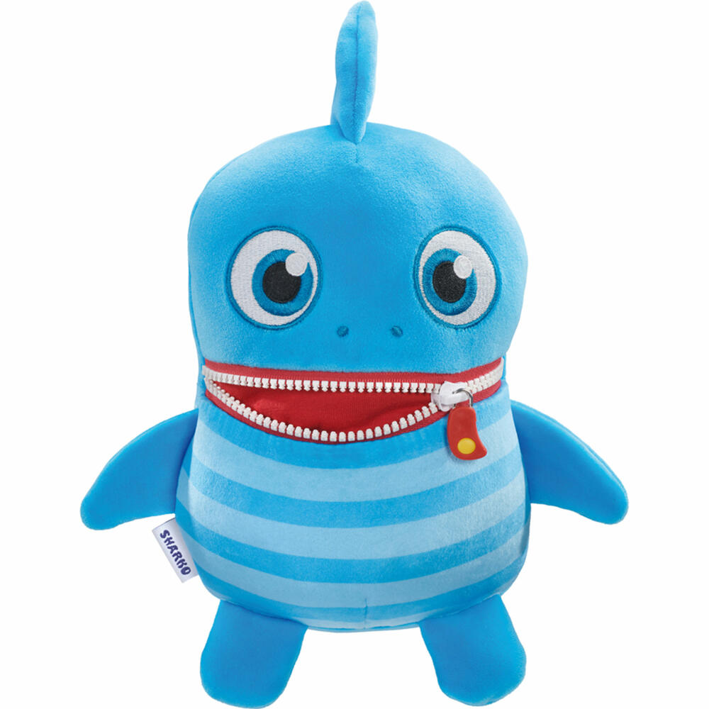 Schmidt Spiele Sharko, Edition Boogie Woogies, Sorgenfresser, Plüschtier, Kuscheltier, Stofftier, 25 cm, 42662