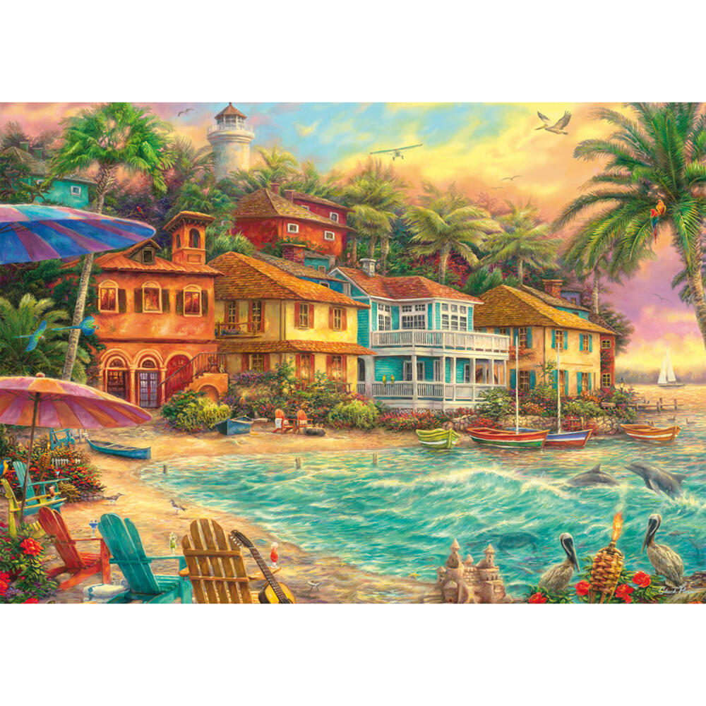 Schmidt Spiele Inselzeit, Chuck Pinson, Puzzle, Erwachsenenpuzzle, 1000 Teile, 58555