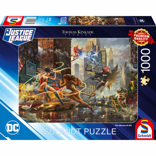 Schmidt Spiele DC The Women Of DC, Thomas Kinkade, Puzzle, Erwachsenenpuzzle, 1000 Teile, 58789