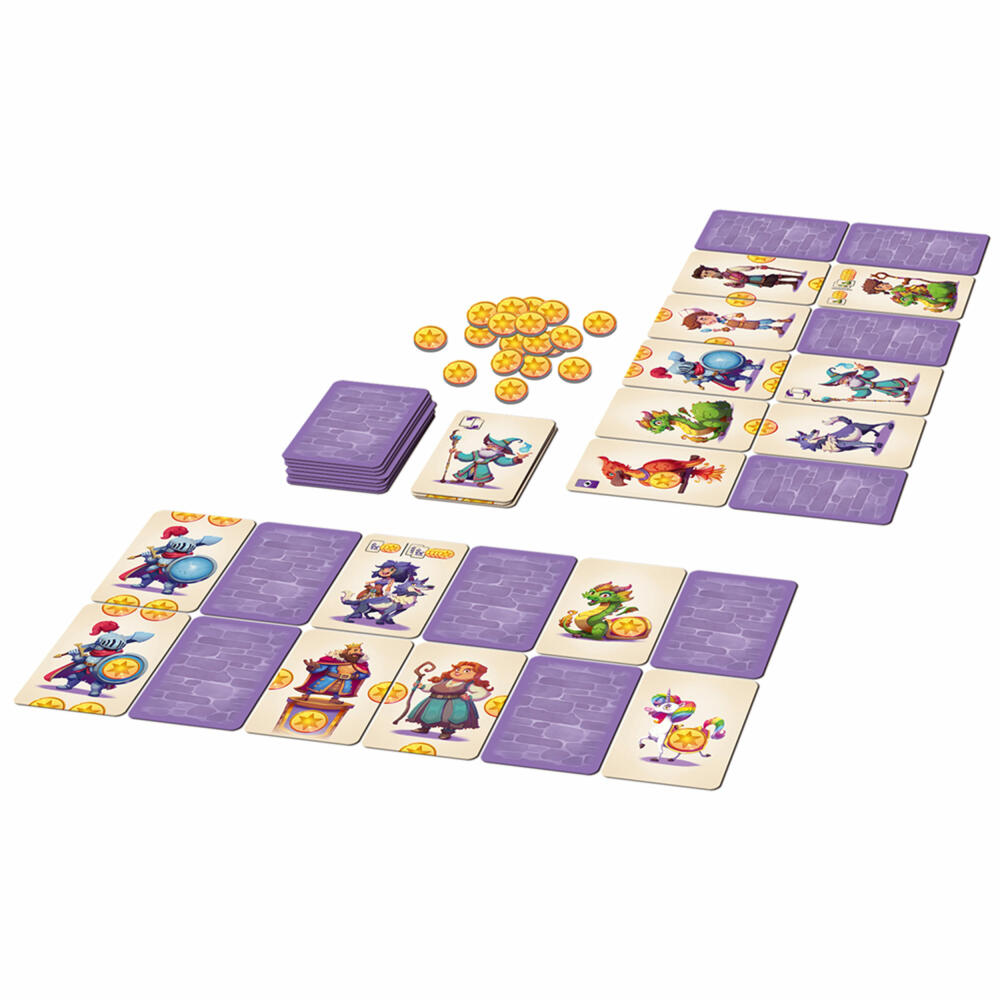 Schmidt Spiele HiLo Dein Königreich, Kinderspiel, Kartenspiel, Familienspiel, ab 6 Jahren, 40680