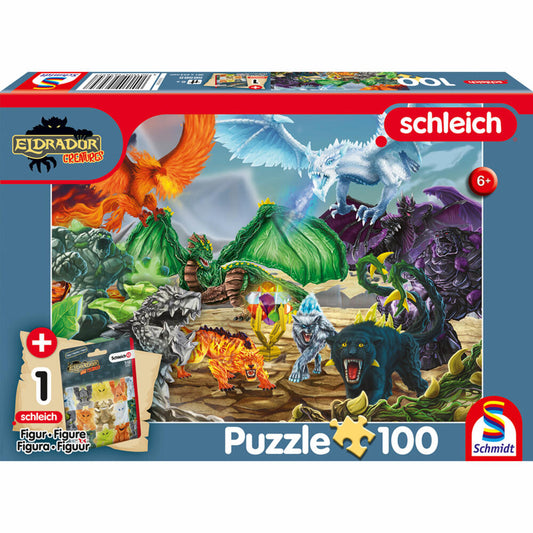 Schmidt Spiele Eldrador Kampf um den Superkristall, Puzzle, Kinderpuzzle, 100 Teile, mit Add-on, ab 6 Jahren, 56565