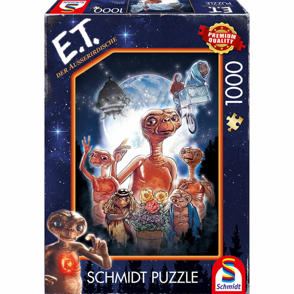 Schmidt Spiele E.T. Der Außerirdische Abenteuer eines Außerirdischen, Puzzle, Erwachsenenpuzzle, Premium, 1000 Teile, 58584