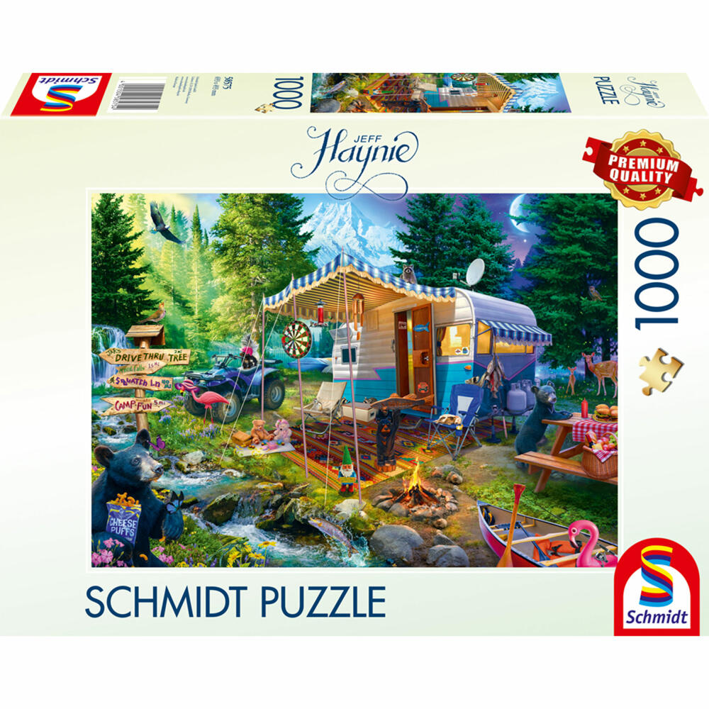 Schmidt Spiele Mit dem Caravan in den Bergen, Jeff Haynie, Puzzle, Erwachsenenpuzzle, 1000 Teile, 58575