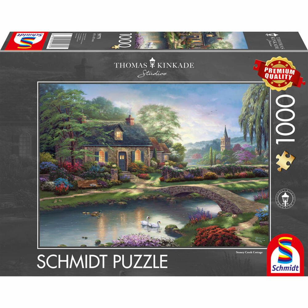 Schmidt Spiele Stoney Creek Cottage, Thomas Kinkade, Puzzle, Erwachsenenpuzzle, 1000 Teile, 59775