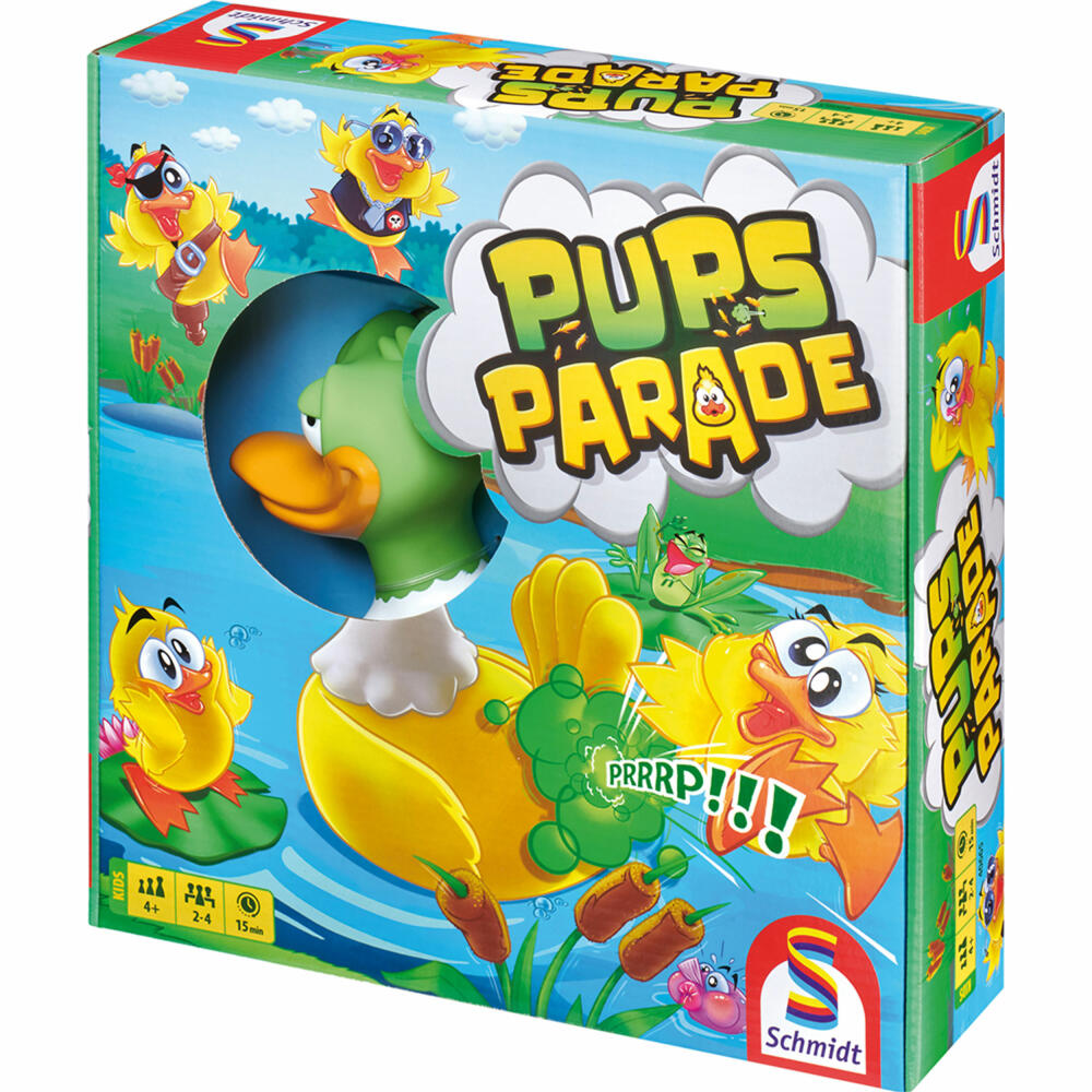 Schmidt Spiele Pupsparade, Kinderspiel, Familienspiel, Brettspiel, ab 4 Jahren, 40665