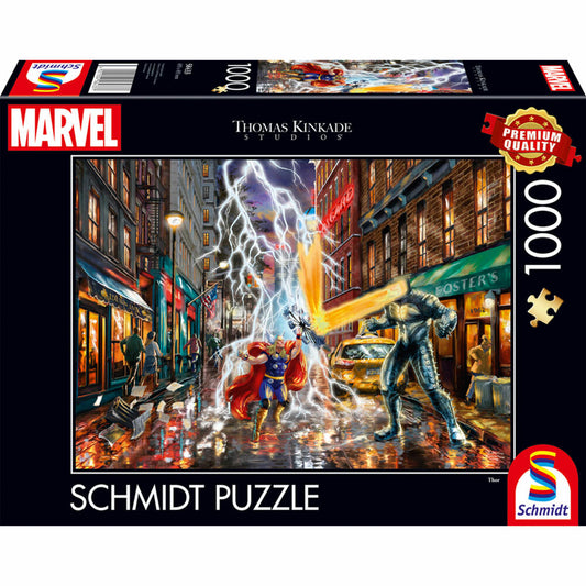 Schmidt Spiele Marvel Thor, Thomas Kinkade, Puzzle, Erwachsenenpuzzle, 1000 Teile, 58433