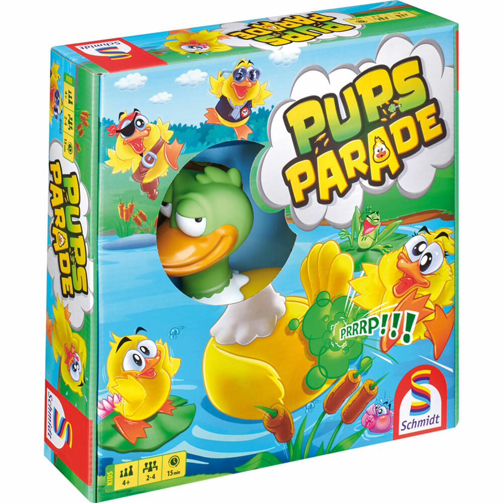 Schmidt Spiele Pupsparade, Kinderspiel, Familienspiel, Brettspiel, ab 4 Jahren, 40665