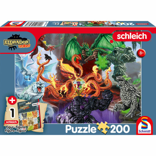 Schmidt Spiele Eldrador Fiese Kreaturen, Puzzle, Kinderpuzzle, 200 Teile, mit Add-on, ab 8 Jahren, 56566