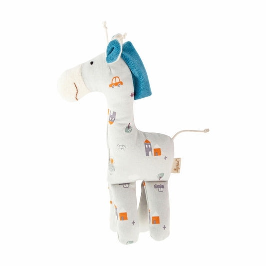 sigikid Giraffe blau sigibaby, Greifling, Greifspielzeug, Babyspielzeug, Spielzeug, Baby, Baumwolle, 39979