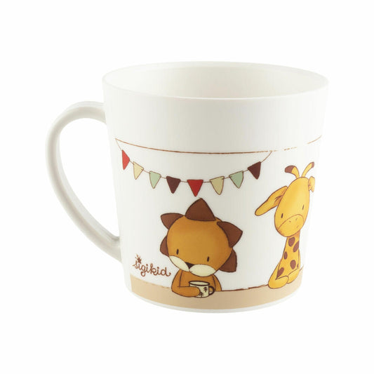 sigikid Mister O Lui Campingtasse beige, Tasse, Becher, Henkeltasse, Kinder, rPET, 250 ml, 52923
