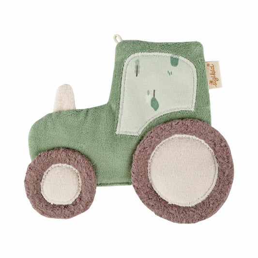 sigikid Knistertuch Traktor sigibaby, Knistergreifling, Greifling, Greifspielzeug, Baumwolle, 39982