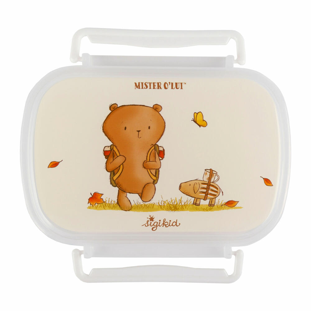 sigikid Mister O Lui Brotzeitboxx, Brotdose, Lunchbox, Kinder, Kunststoff, 11 x 17 cm, 52925