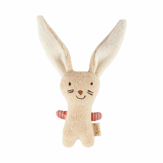 sigikid Greifling Hase sigibaby, Greifspielzeug, Babyspielzeug, Spielzeug, Baby, Baumwolle, Beige / Rosa, 39986