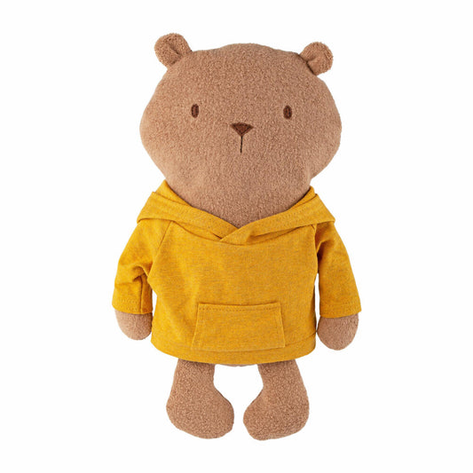 sigikid Mister O Lui Mister O Lui, gelber Hoodie, Kuscheltier, Plüschtier, Stofftier, Baumwolle / Polyester, 52903
