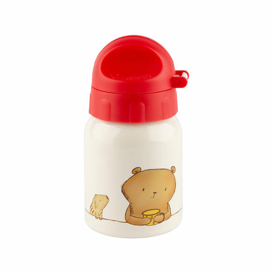 sigikid Mister O Lui Mini Trinkflasche, Kindertrinkflasche, Kinder Flasche, Wasserflasche, Edelstahl, 250 ml, 52928